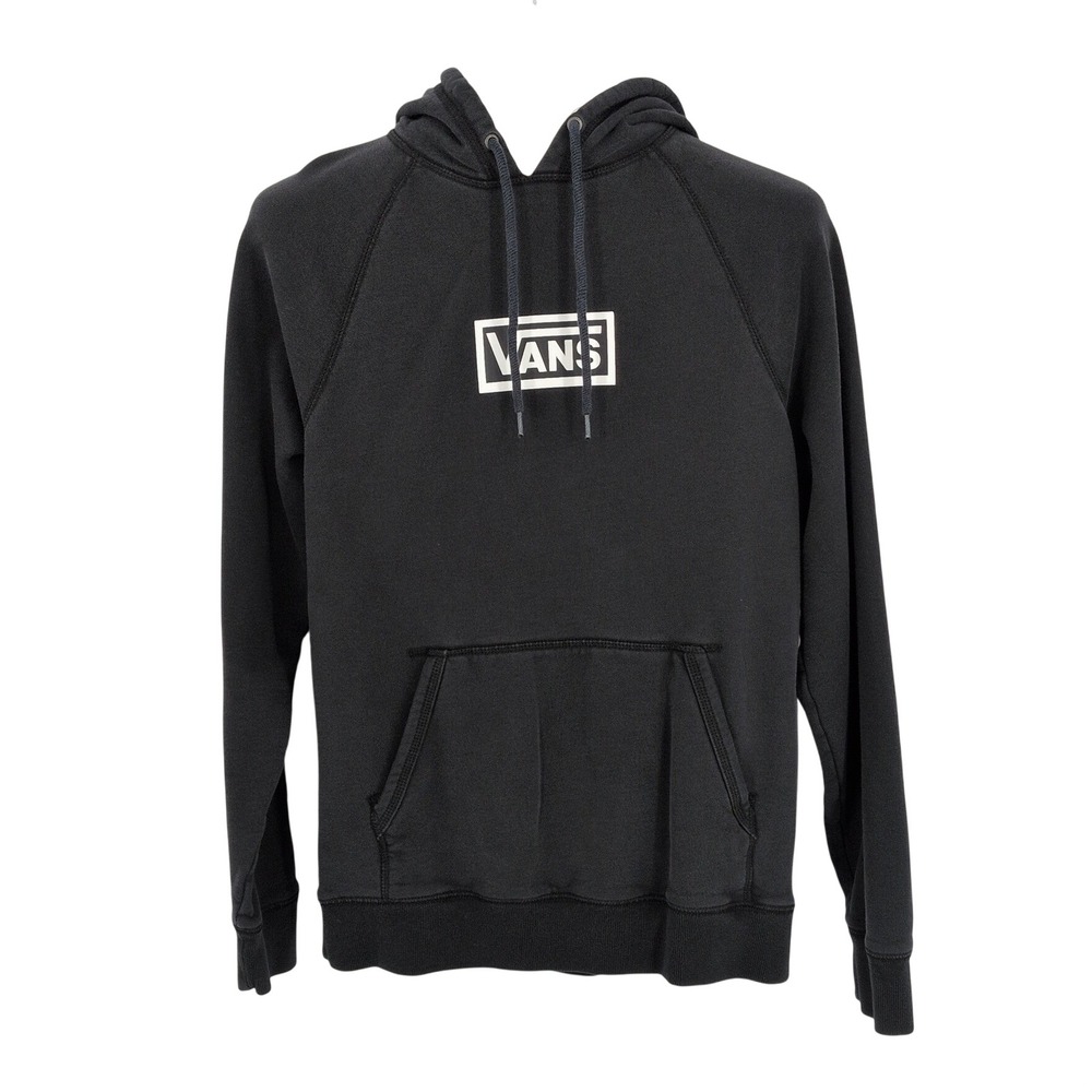 Vans Versa Hoodie Checker Sleeve Skater Streetwear Grunge Logo Pullover Small